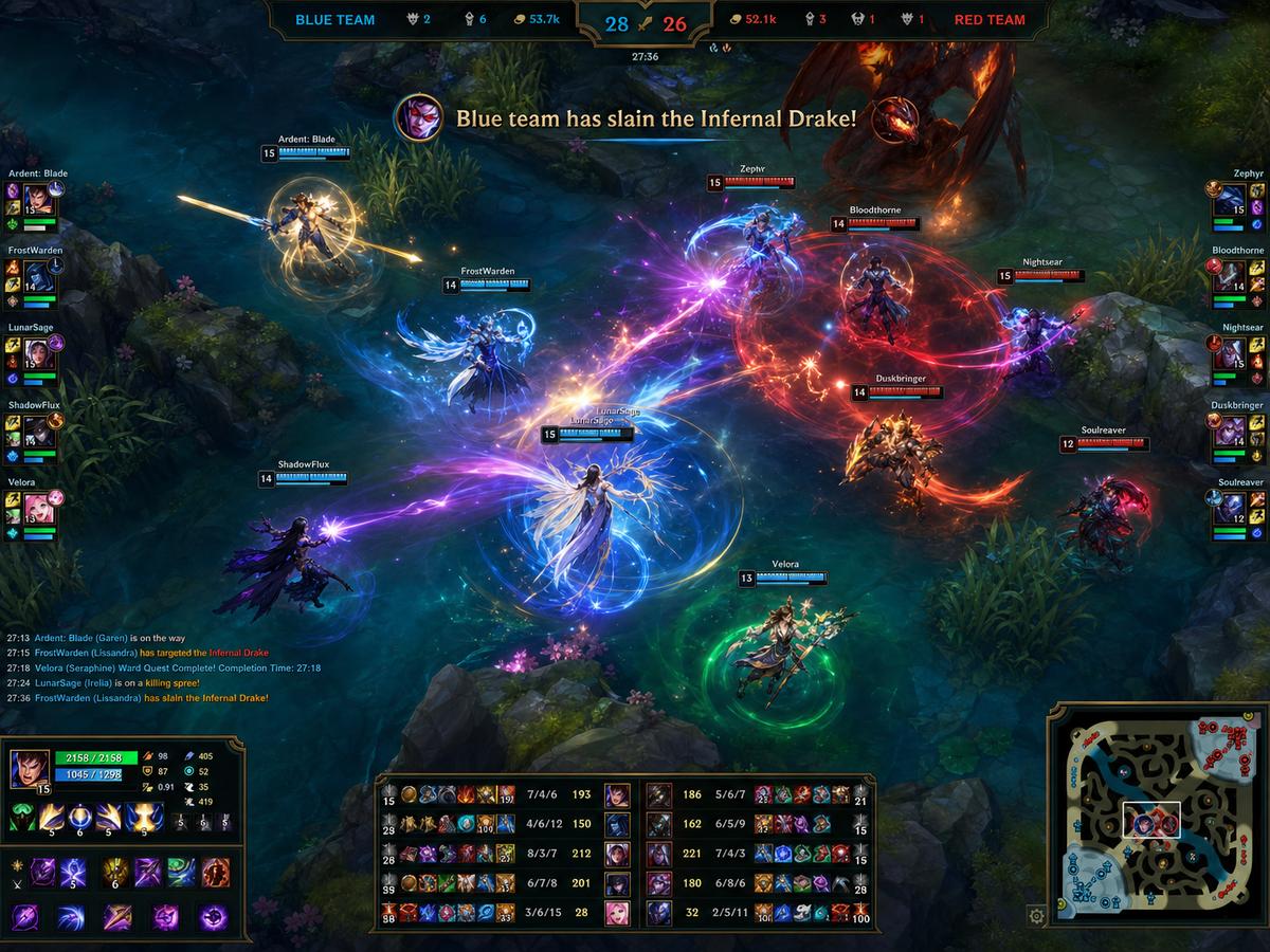 母狗 MOBA游戏5v5团战视频